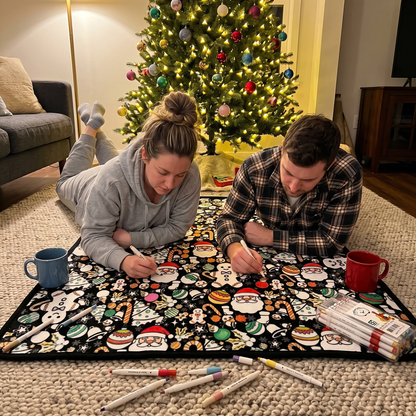 ColorMas Christmas Coloring Blanket