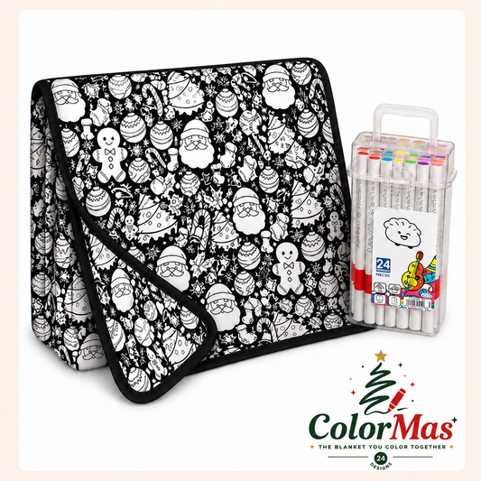 ColorMas Christmas Coloring Blanket